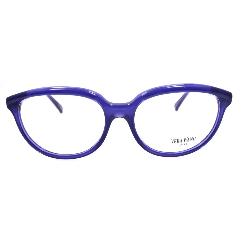 Vera Wang Fabienne PL Women's Eyeglasses Frames 56-16-135 Plum Blue Italy